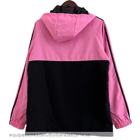 Nuevo Rompevientos Bayern Munich 23/24 Rosa Negro Baratas